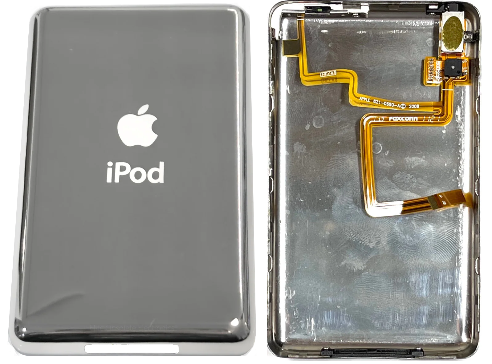 New Thick Fully Universal Silver Chrome Backplate for Apple iPod Video 5th 5.5 A1136 & iPod Classic 6th 7th A1238 - Image 3