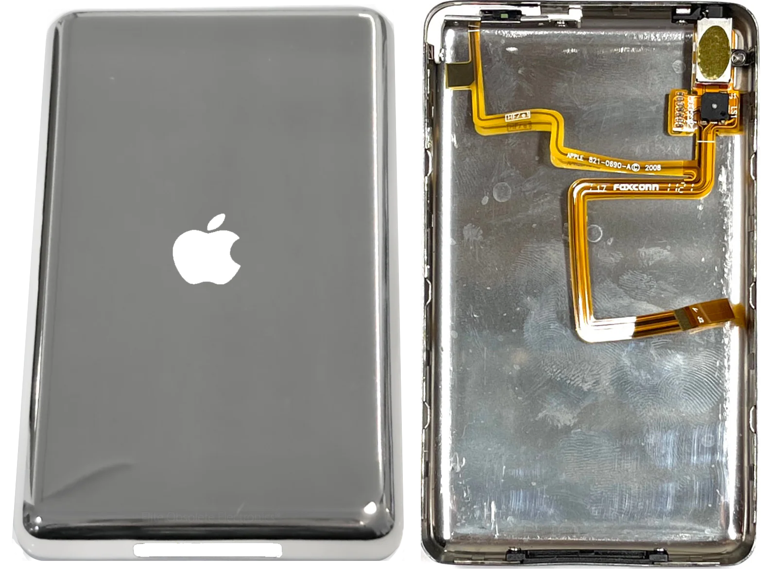 New Logo Only Universal Thin Silver Chrome Backplate for Apple iPod Video Classic 5th 5.5 6th 7th - Image 3