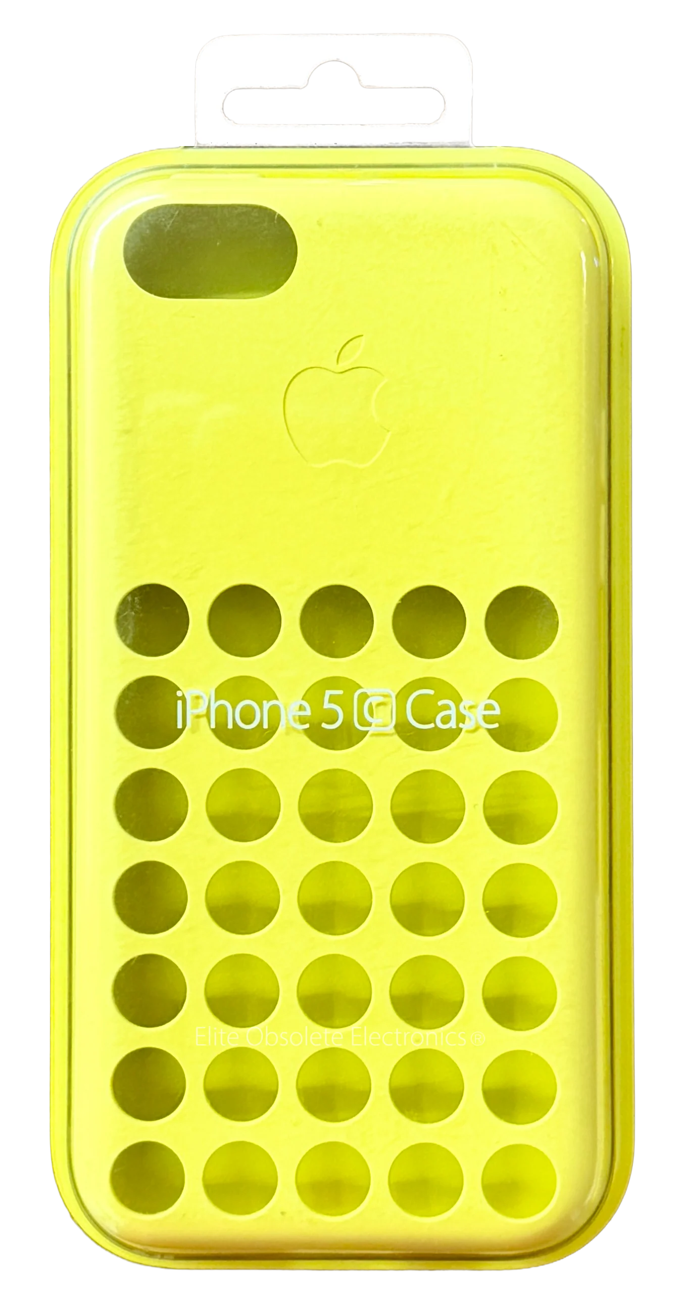 Original New Apple iPhone 5c Silicone Case Yellow & White MF038ZM/A MF039ZM/A 2013 - Image 2