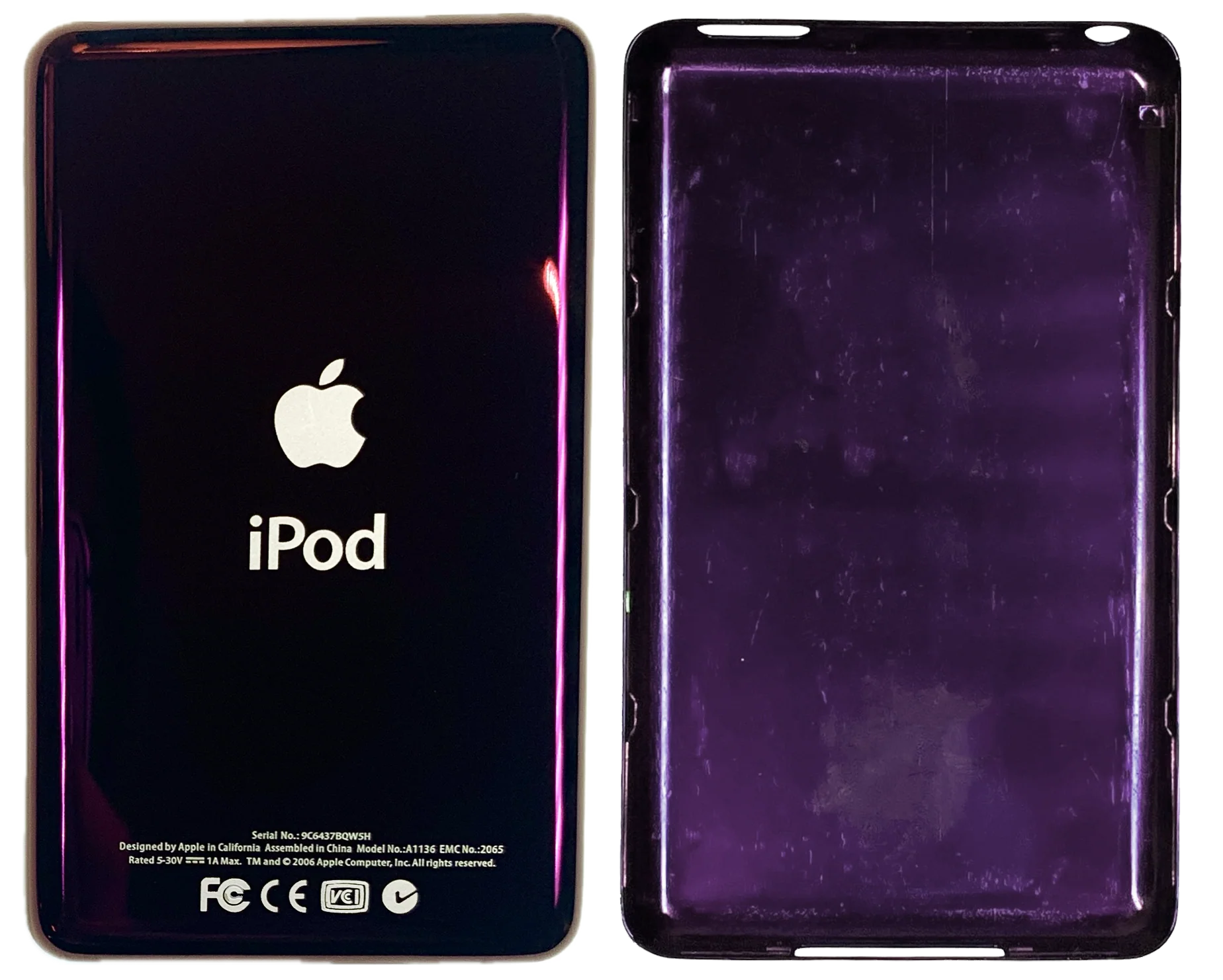 Thick Purple Wine Universal Backplate for Apple iPod Classic 6th 7th & iPod Video 5th 5.5 Enhanced - Image 3