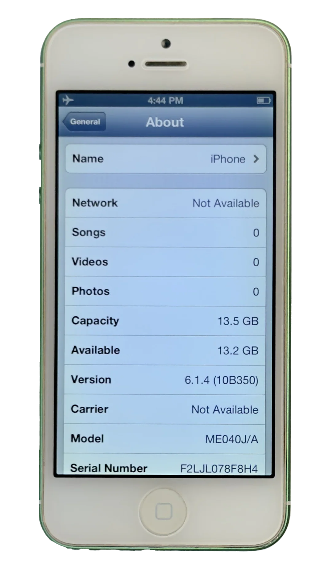 Refurbished Apple iPhone 5 16GB Green & White Custom Rare iOS 6.1.4 New Battery - Image 3
