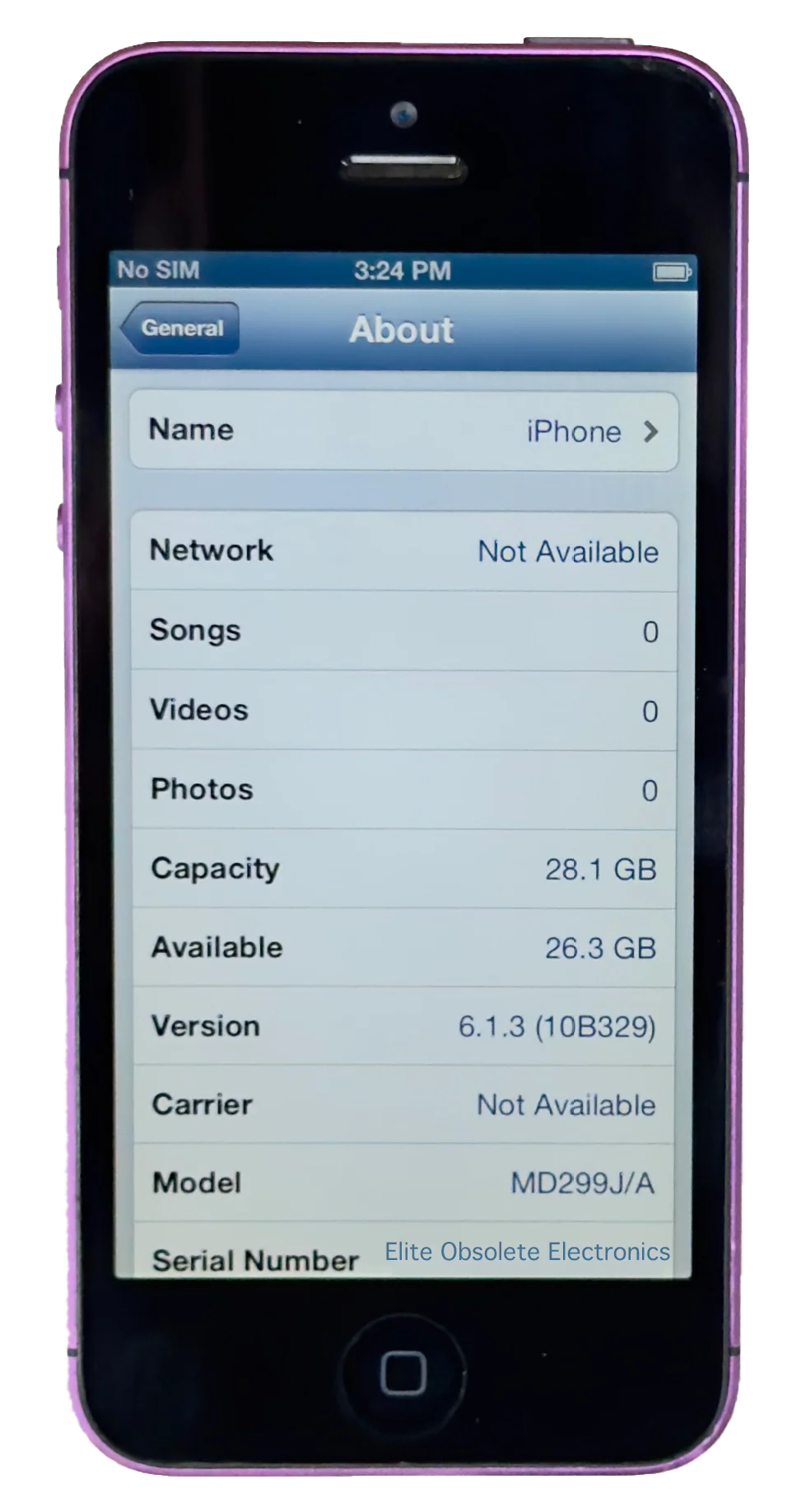 Refurbished Apple iPhone 5 16GB Purple & Black Custom Rare iOS 6.1.3 New Battery - Image 3