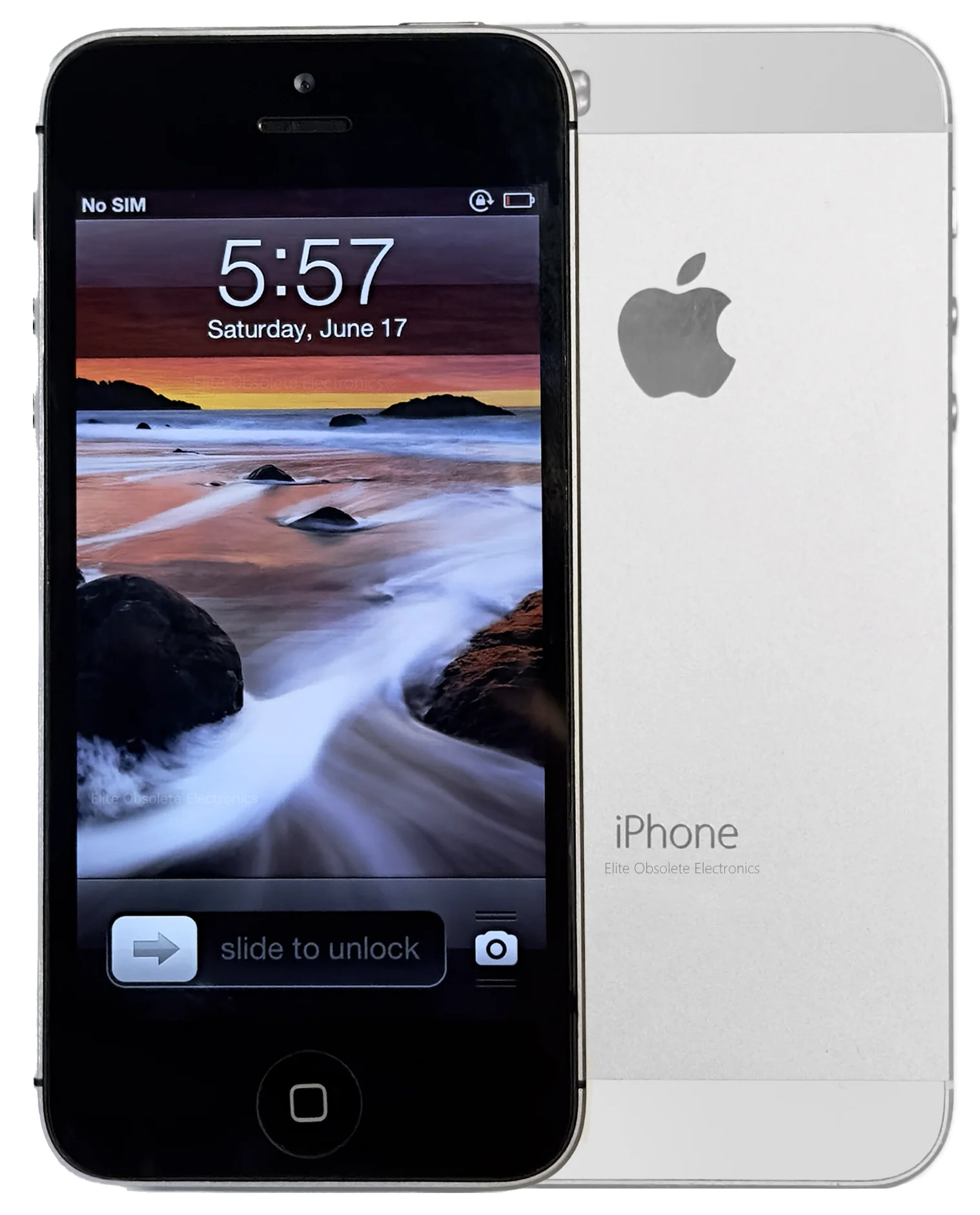 Refurbished Apple iPhone 5 32GB Silver & Black Rare iOS 6.1.4 New Battery MD300LL/A A1429