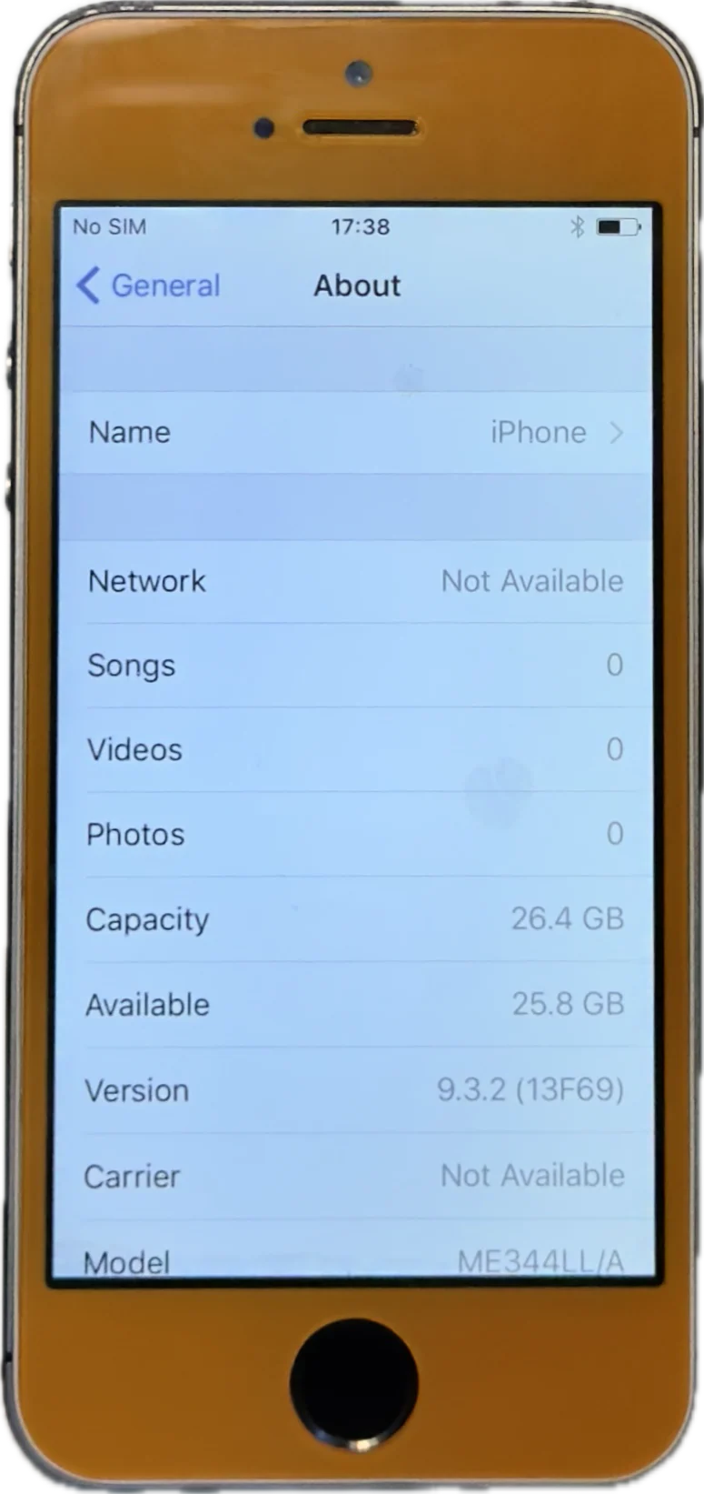 Rare Apple iPhone 5s 32GB Custom Orange Space Gray iOS 9.3.2 ME344LL/A A1533 Refurbished New Battery - Image 3