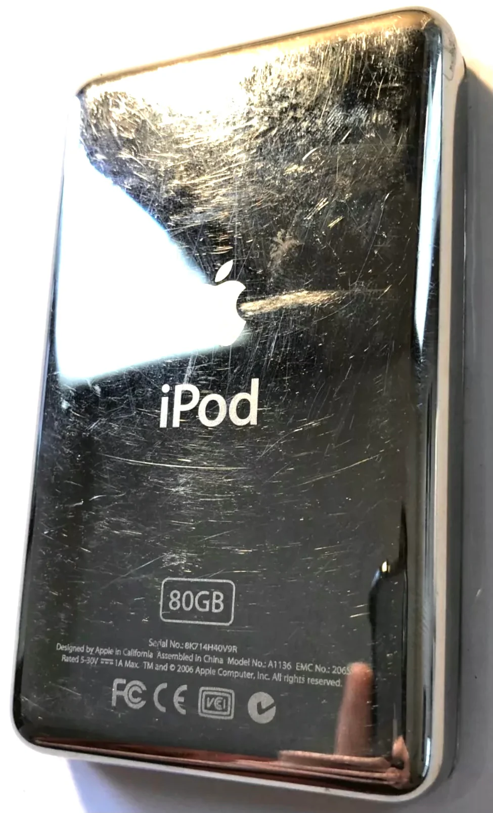 Refurbished White Apple iPod Video 5th & 5.5 Enhanced New Battery 650mah 850mah A1136 - Image 5