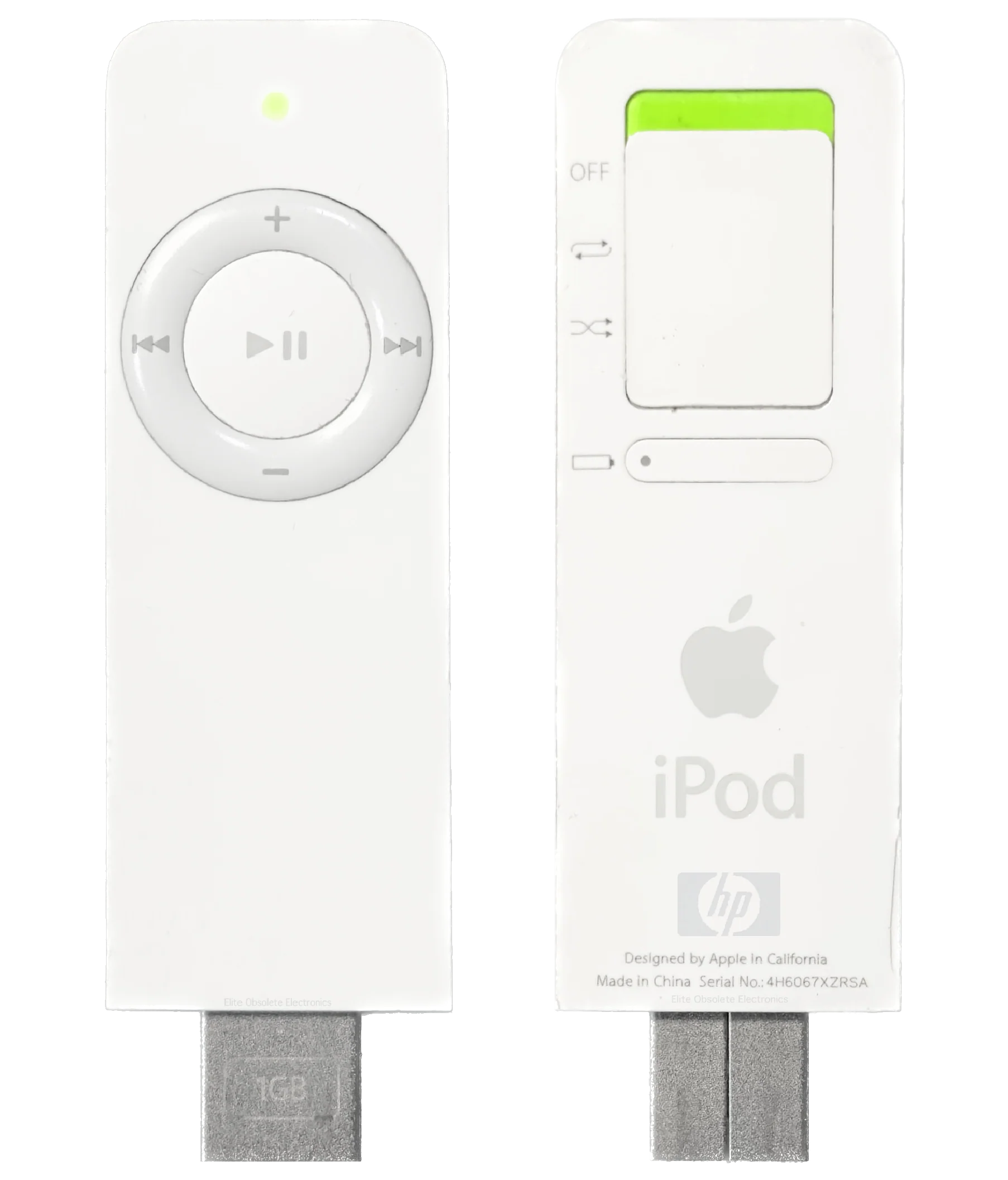 Refurbished HP Invent Apple iPod Shuffle 1st Generation 512MB 1GB PX765AA PX766AA New Battery 260mah