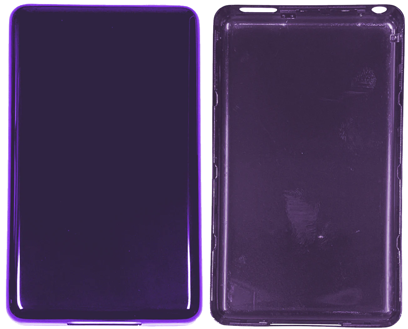 Thin Midnight Purple Fully Blank Backplate for Apple iPod Classic 6th 7th & iPod Video 5th 5.5 Enhanced - Image 2
