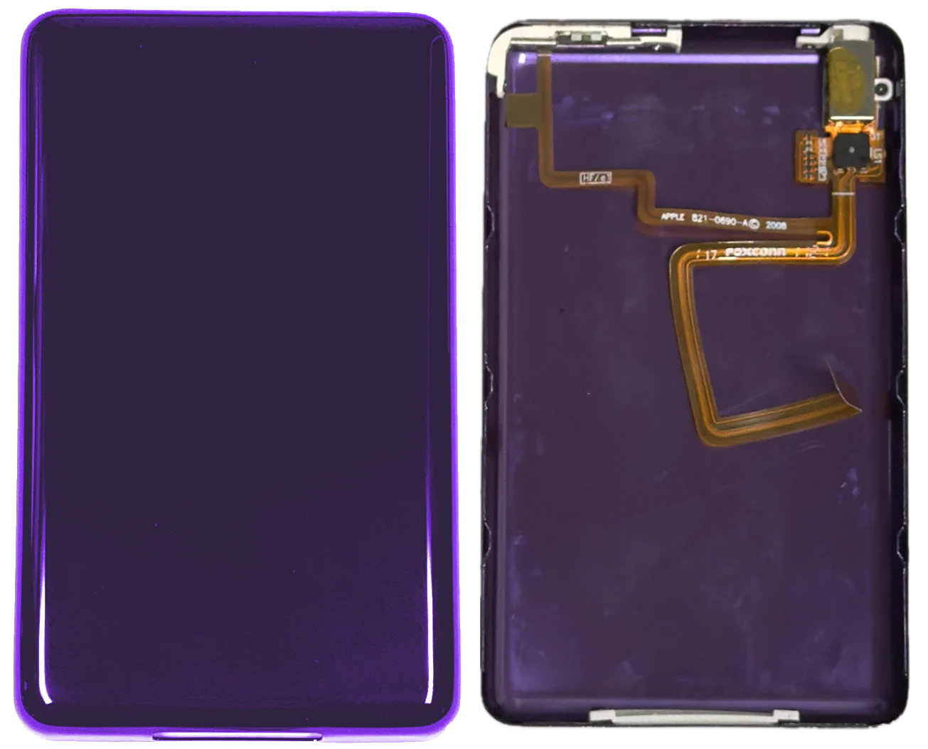 Thin Midnight Purple Fully Blank Backplate for Apple iPod Classic 6th 7th & iPod Video 5th 5.5 Enhanced - Image 3