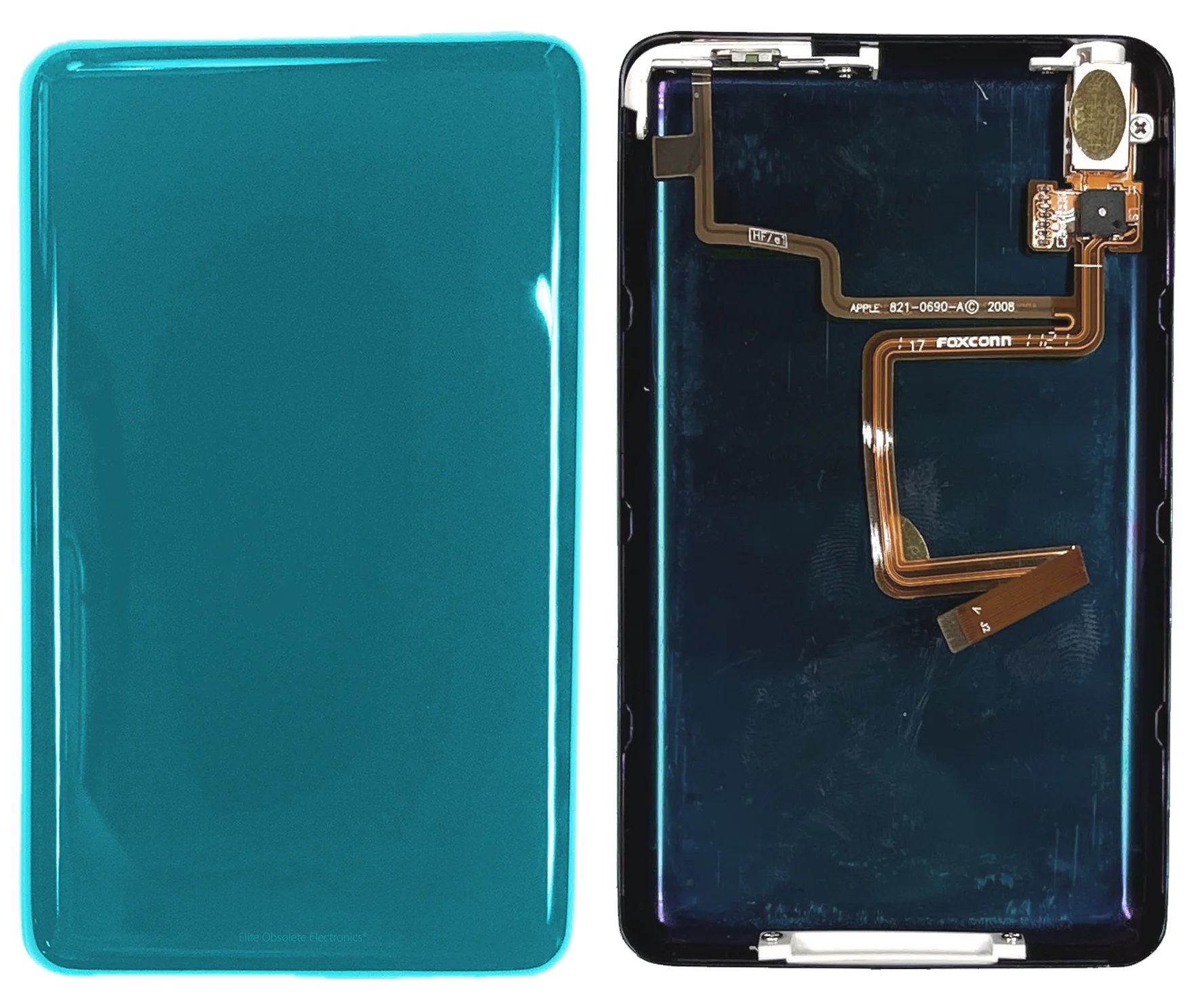 Thin Ocean Blue Fully Blank Backplate for Apple iPod Classic 6th 7th & iPod Video 5th 5.5 Enhanced - Image 3