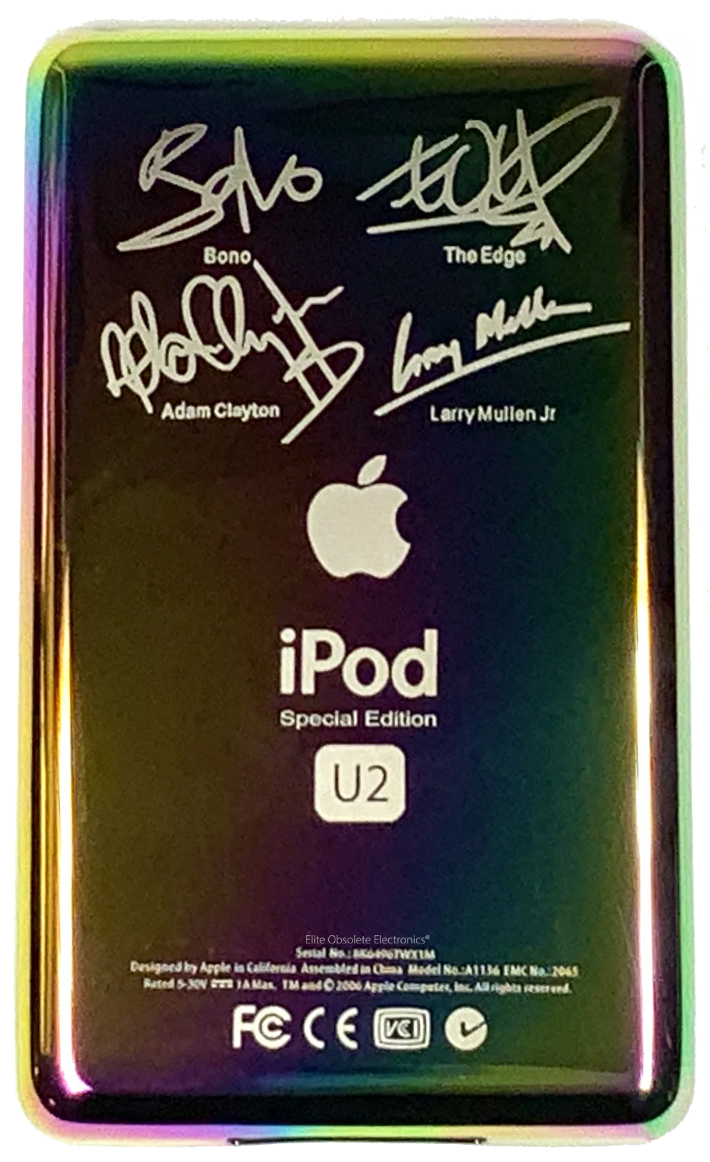 Thick Rainbow U2 Special Edition Backplate for Apple iPod Video 5th 5.5 A1136 & iPod Classic 6th 7th A1238