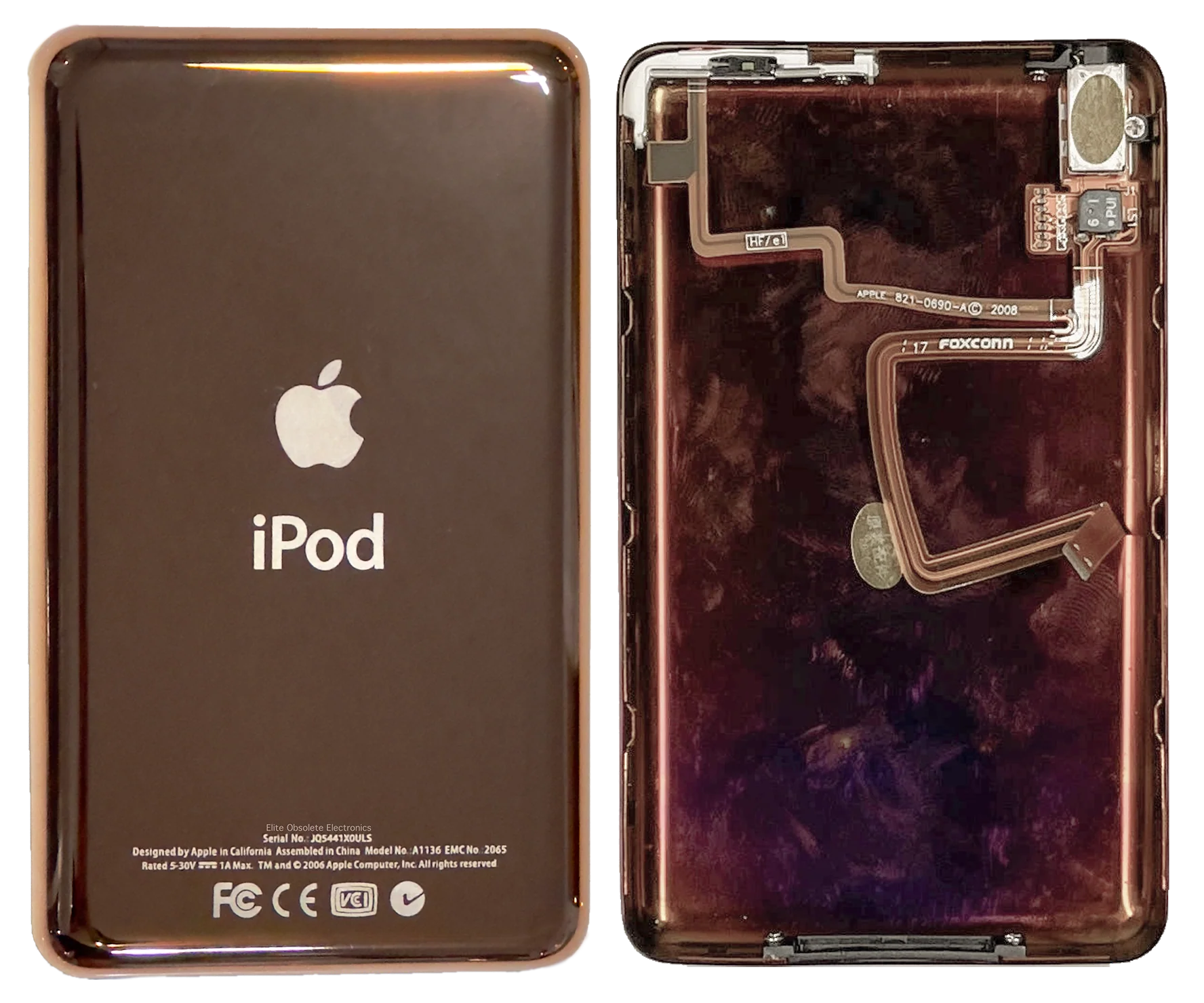 Thick Rose Gold Pink Universal Backplate for Apple iPod Video 5th 5.5 Enhanced A1136 & iPod Classic 6th 7th A1238 - Image 3