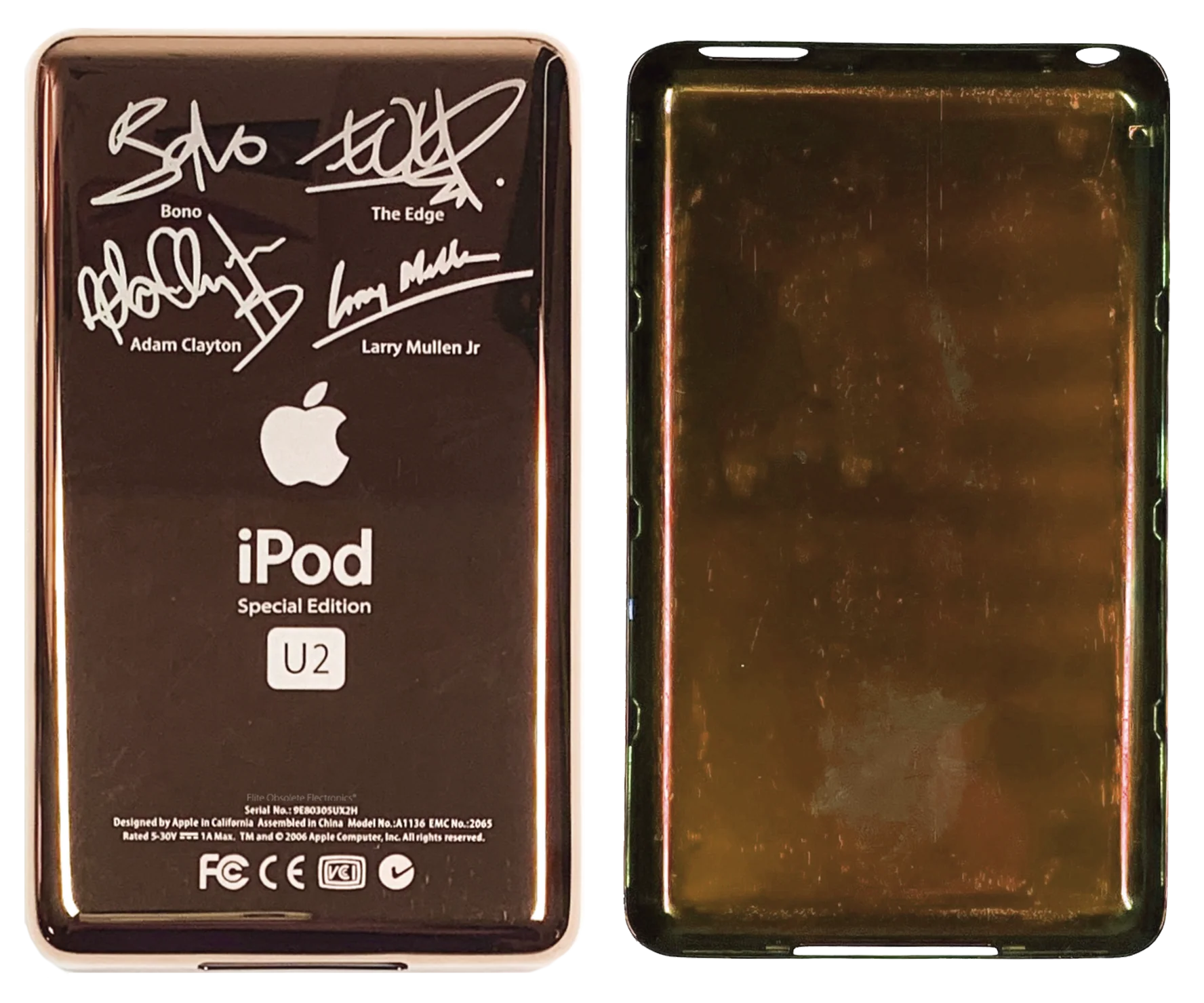 Thin Rose Gold U2 Special Edition Backplate for Apple iPod Video 5th 5.5 Enhanced A1136 & iPod Classic 6th 7th A1238 - Image 2