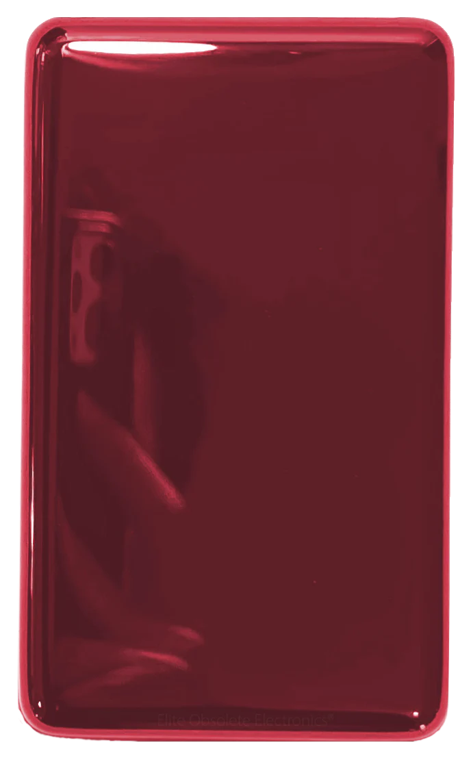 Thick Sangria Red Fully Blank Backplate for Apple iPod Classic 6th 7th & iPod Video 5th 5.5 Enhanced