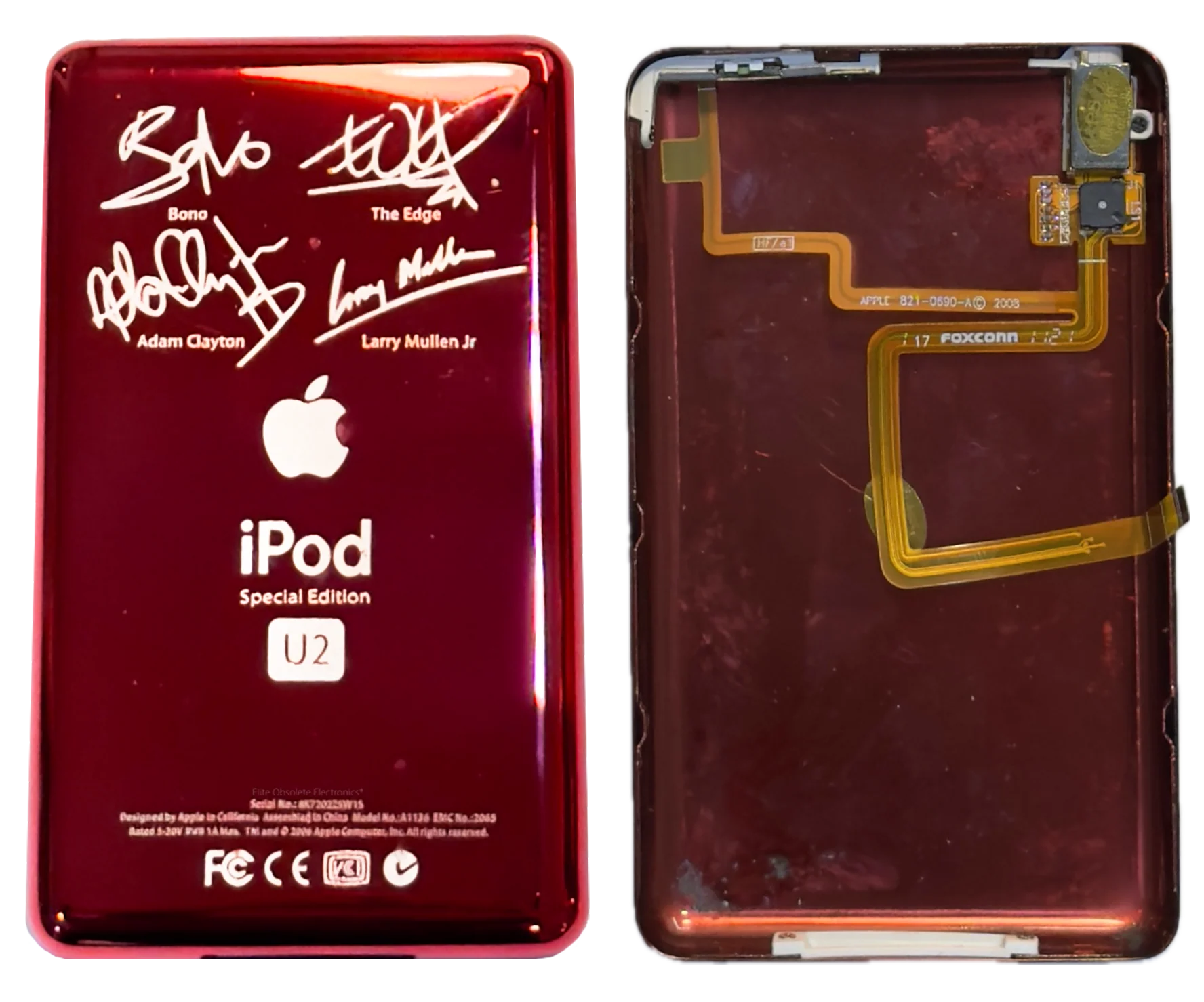 Thin Sangria Red U2 Special Edition Backplate for Apple iPod Classic 6th 7th & iPod Video 5th 5.5 Enhanced - Image 3