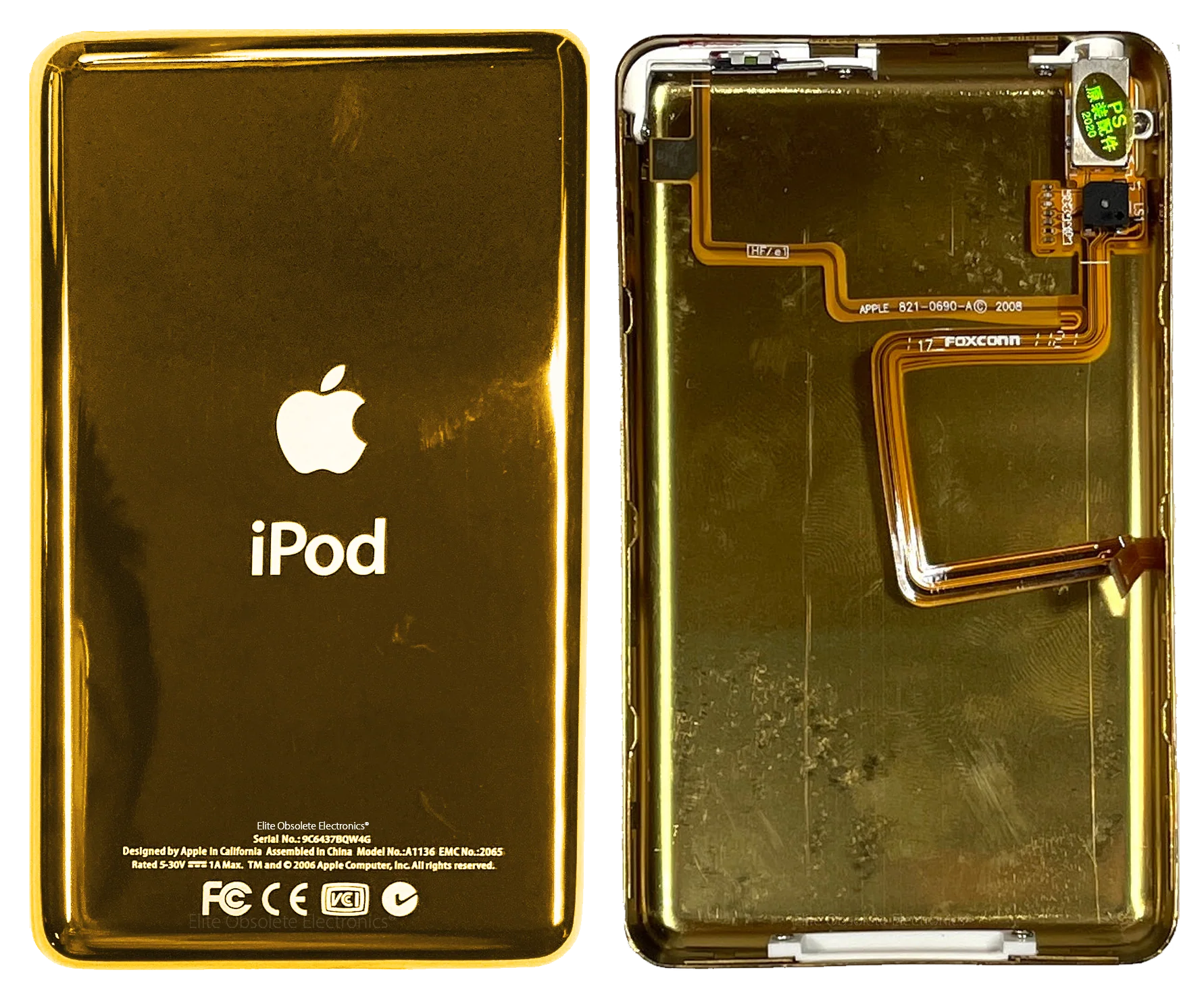 Thick Gold Universal Backplate for Apple iPod Video Classic 5th 5.5 6th 7th - Image 3
