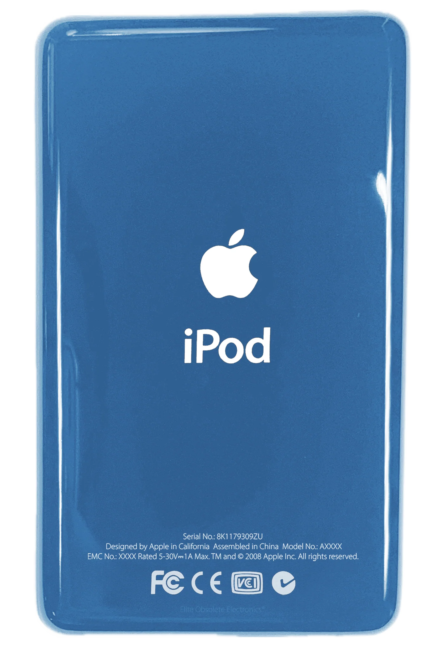 Thin Frost Blue Backplate for Apple iPod Video 5th 5.5 & iPod Classic 6th 7th A1136 A1238