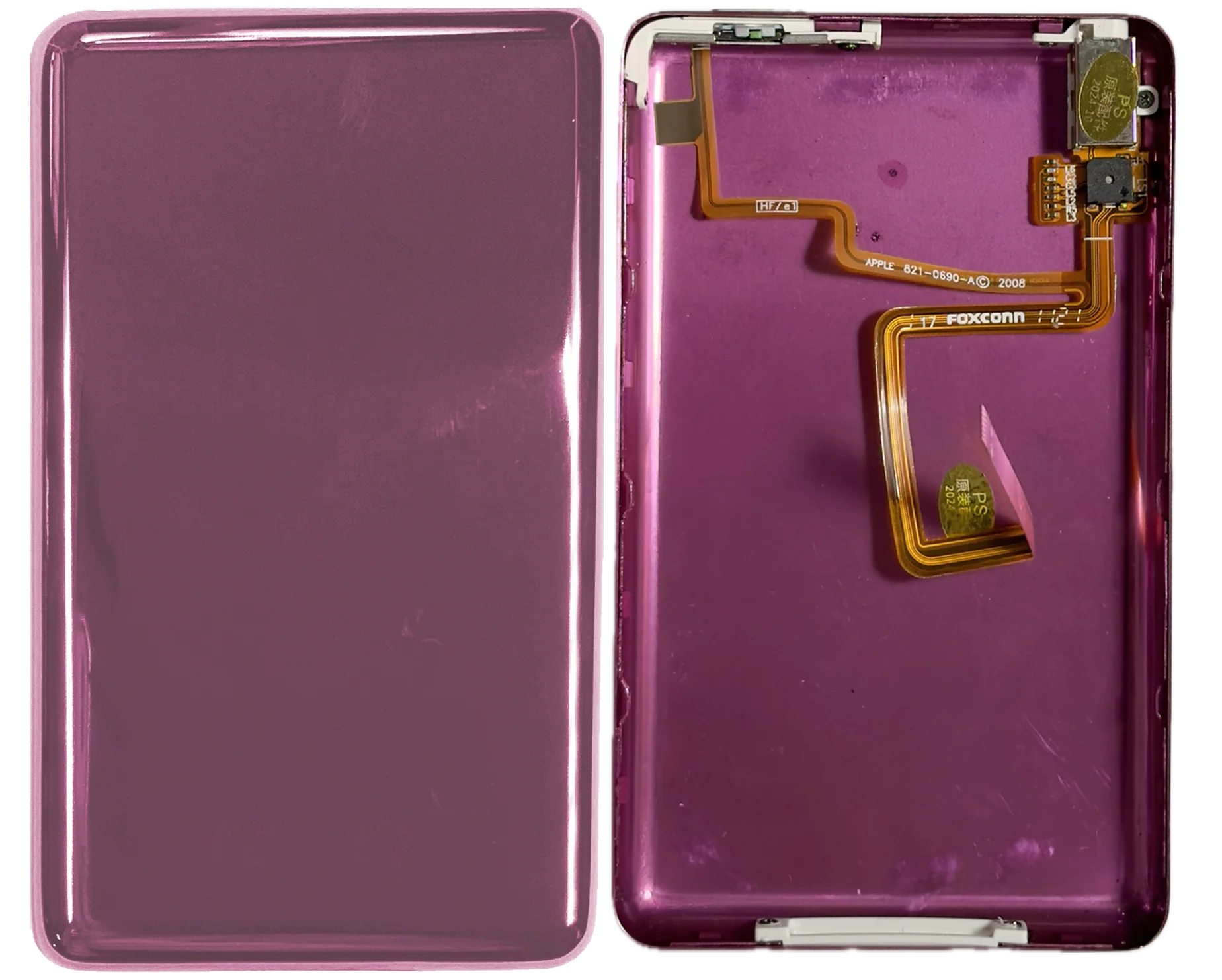Thin Blush Pink Fully Blank Backplate for Apple iPod Classic 6th 7th & iPod Video 5th 5.5 Enhanced - Image 3