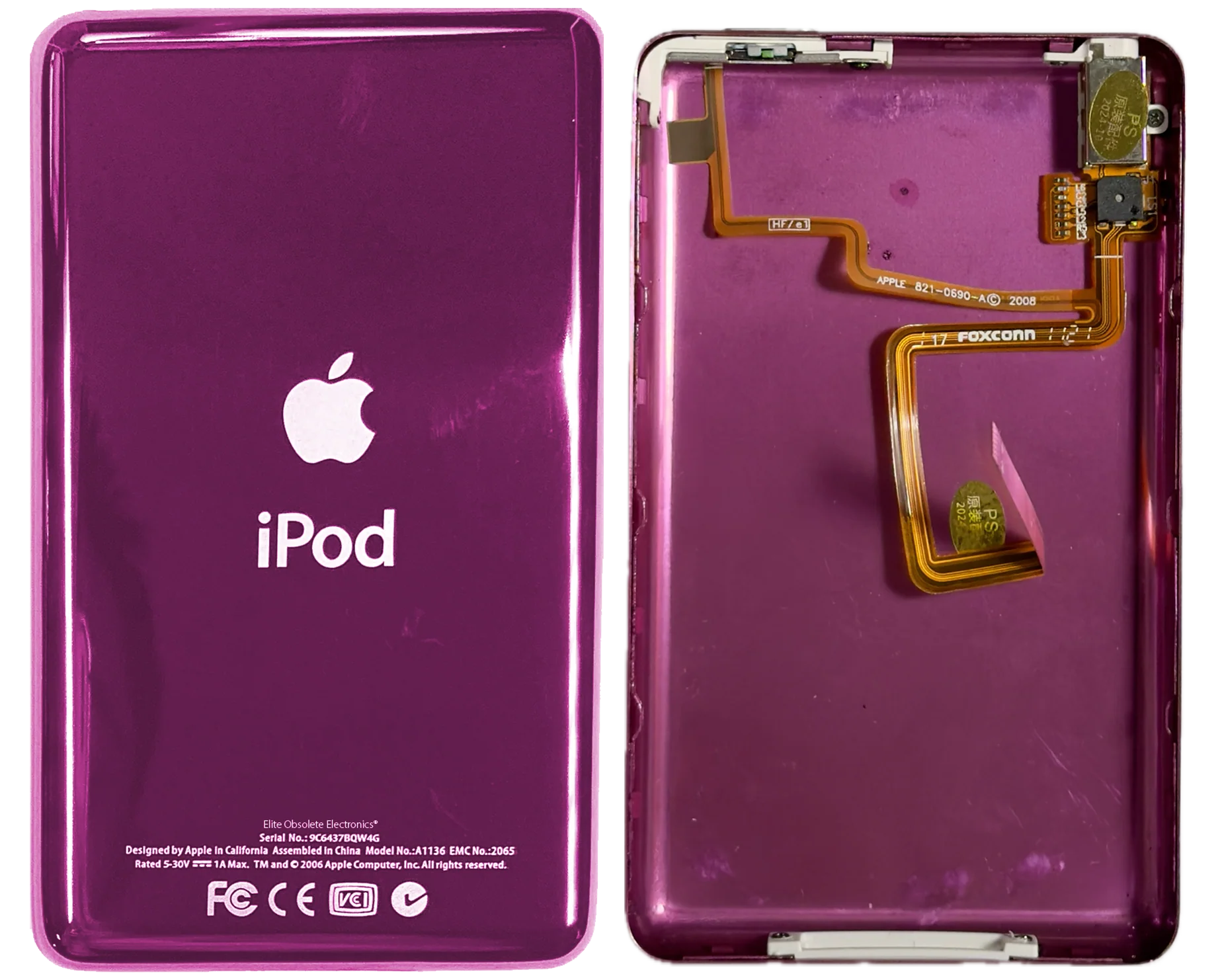 Thin Hyper Pink Universal Backplate for Apple iPod Classic 6th 7th & iPod Video 5th 5.5 Enhanced - Image 3
