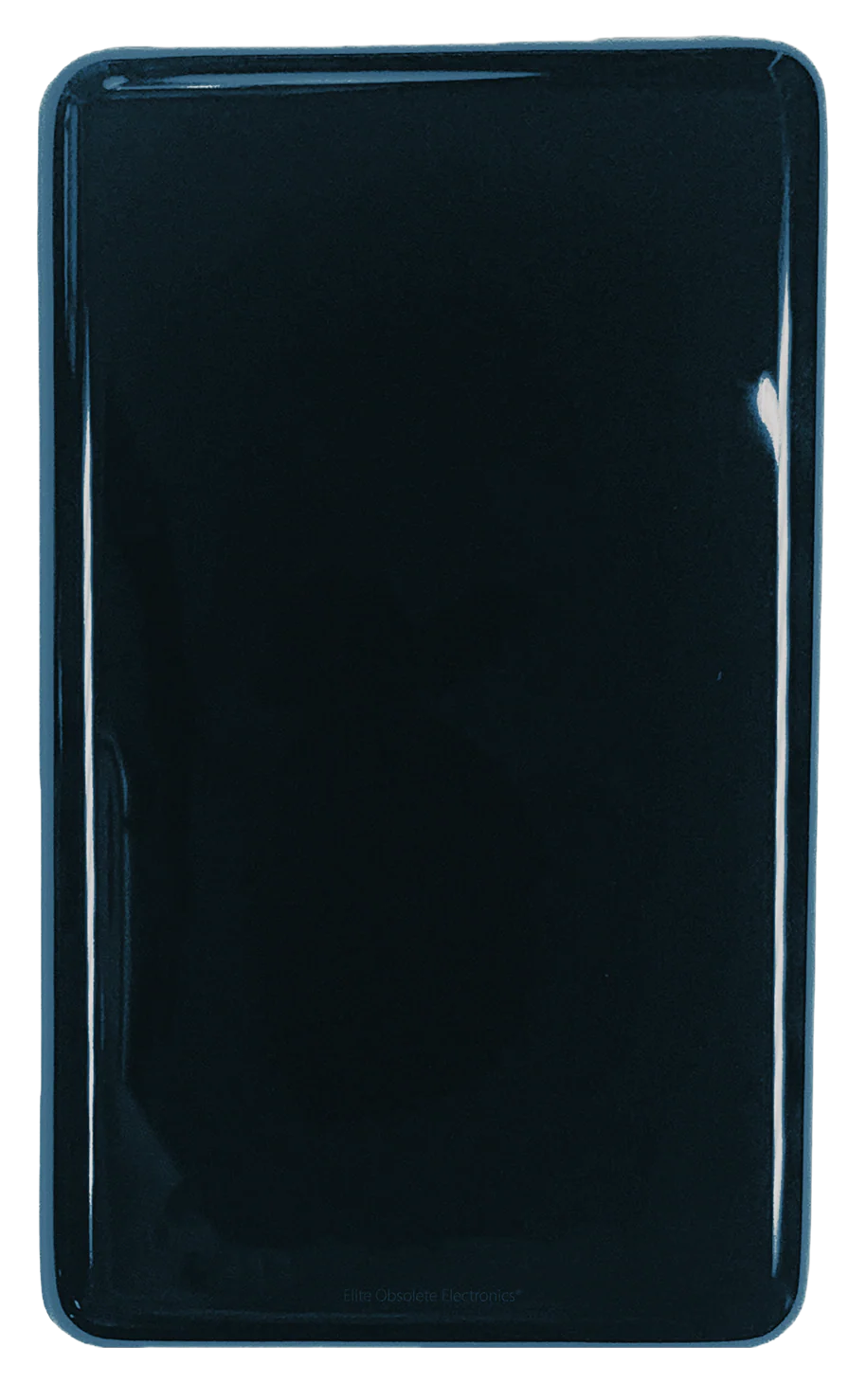 Thin Storm Cloud Blue Fully Blank Backplate for Apple iPod Video 5th 5.5 A1136 & iPod Classic 6th 7th A1238