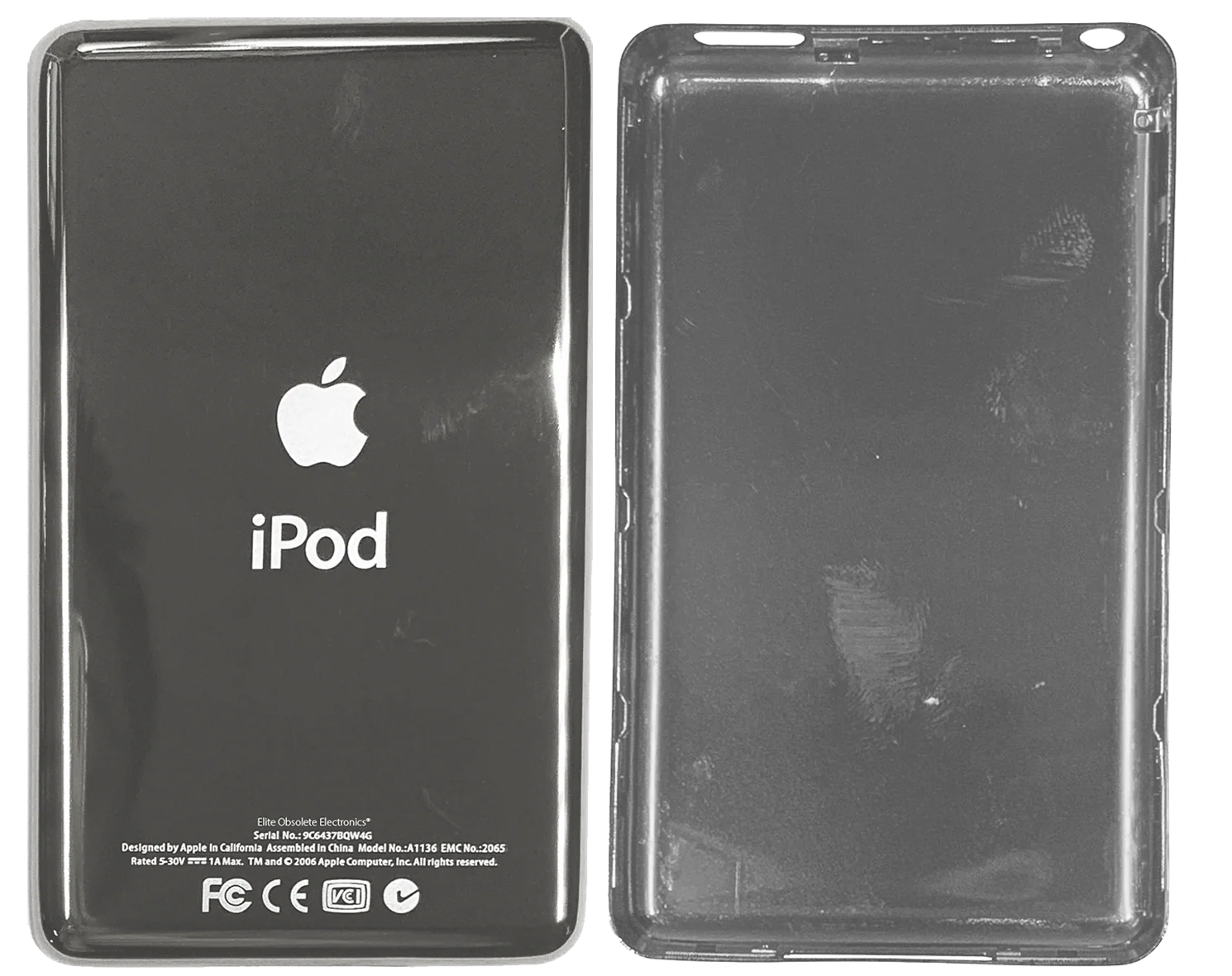 New Thick Universal Backplate for Apple iPod Video 5th 5.5 A1136 & iPod Classic 6th 7th A1238 Silver Chrome - Image 3