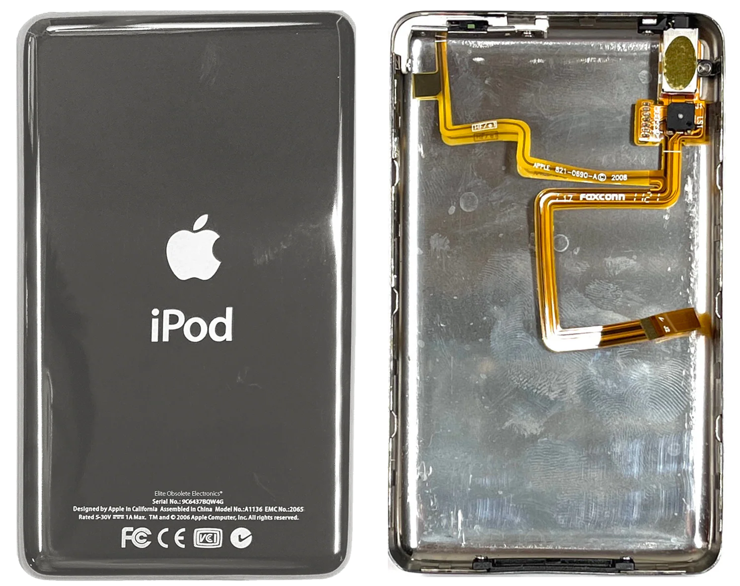 New Thick Universal Backplate for Apple iPod Video 5th 5.5 A1136 & iPod Classic 6th 7th A1238 Silver Chrome - Image 4