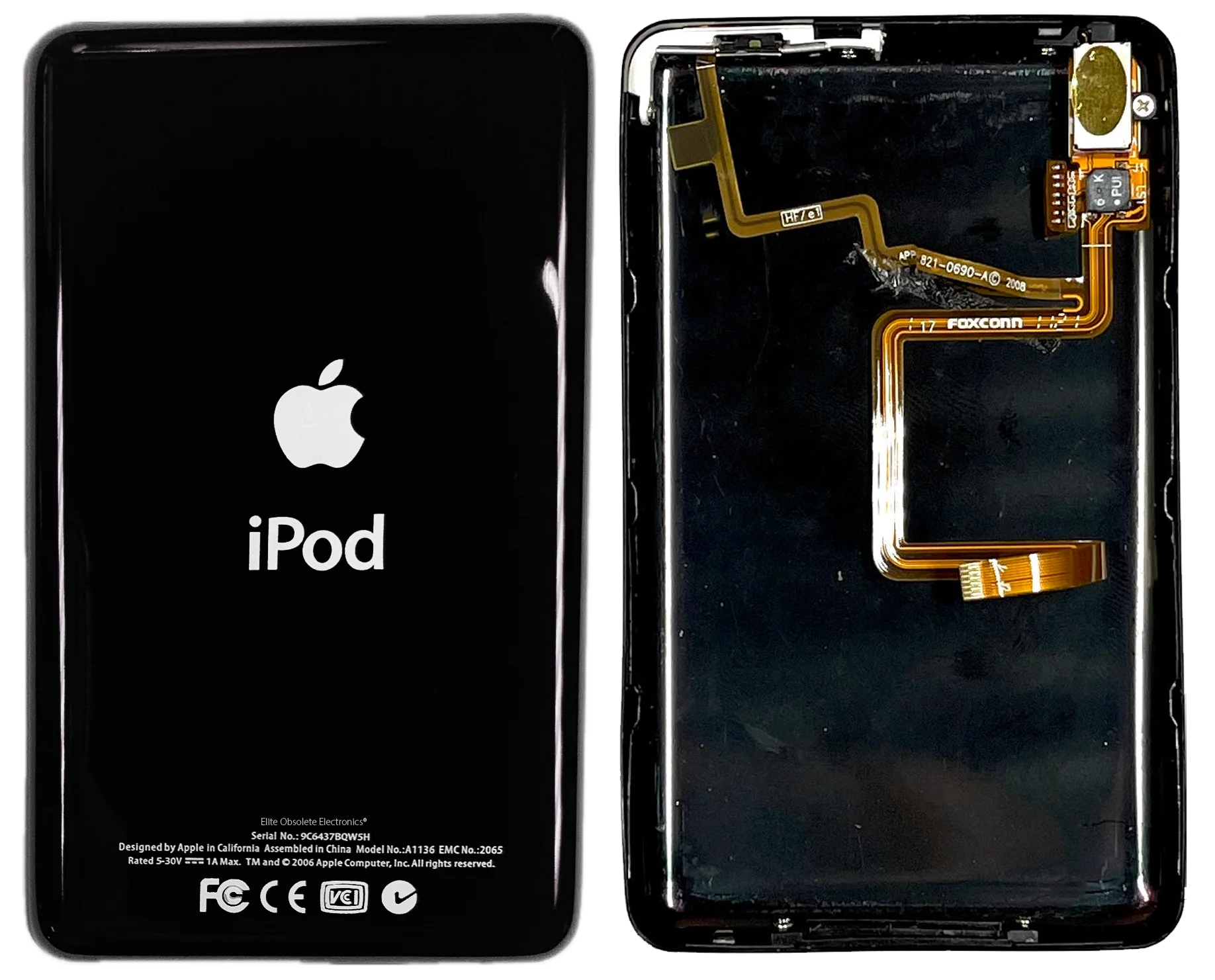 Thick Universal Black Chrome Backplate for Apple iPod Video 5th 5.5 A1136 & iPod Classic 6th 7th A1238 - Image 3